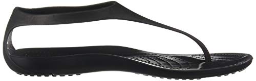 Crocs Sexi Flip Women, Sandalias para Mujer, Negro (Black/Black), 37/38 EU