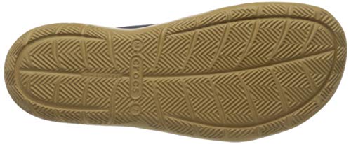 Crocs Swiftwater Mesh Wave Men, Sandalias Punta Cerrada para Hombre, Azul (Navy/Tan 4kl), 39/40 EU