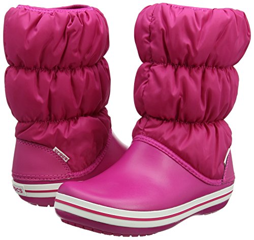 Crocs Winter Puff Boot, Botas de Nieve para Mujer, Rosa (Candy Pink), 37/38 EU