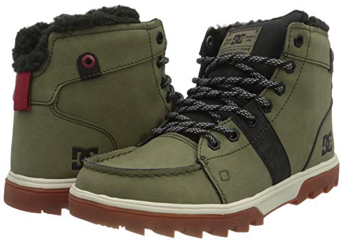 DC Shoes Woodland - Botas de Invierno de Cuero con Cordones - Hombre - EU 43