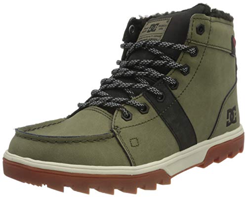 DC Shoes Woodland - Botas de Invierno de Cuero con Cordones - Hombre - EU 43