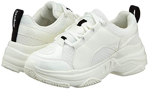 Desigual Sneaker Chunky White, Zapatillas de Deporte Mujer, Blanco 1000, 37 EU