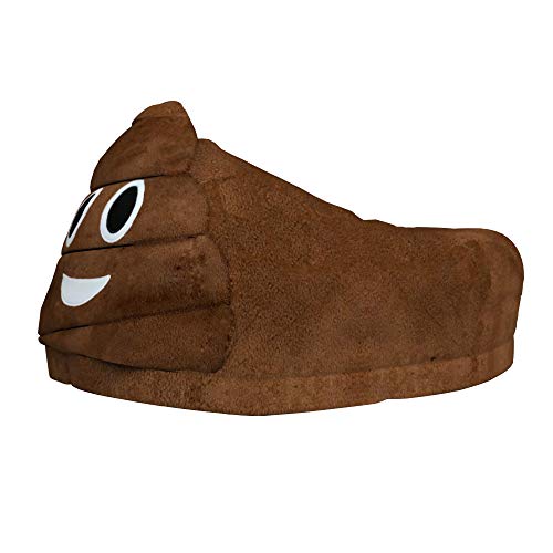 Desire Deluxe Zapatillas Casa Invierno con Figura de Emojis en Forma de Caca Sonriente - Pantunflas Invierno de Talla Universal para Hombre, Mujer, Niño y Niña