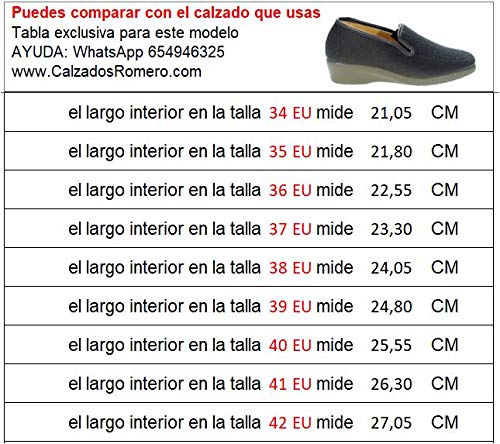 DEVALVERDE 217 Zapatilla Mujer Calle Clásica Brillantes | Cuña 3,5 CM | Elásticos Laterales MARRÓN Talla 40