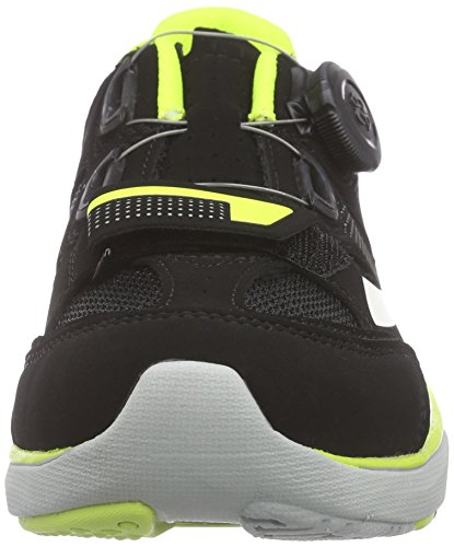 Diadora Gym, Zapatillas de Ciclismo de montaña. Unisex Adulto, Negro-Schwarz (Black/Yellow fluo/white6003), 44 EU