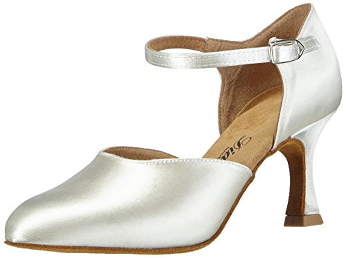 Diamant Diamant Brautschuhe Standard Tanzschuhe 051-085-092 - Zapatos de baile - standard & latino para mujer, Blanco - blanco, 38 2/3