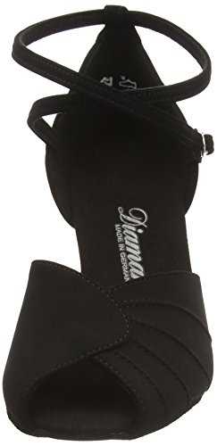 Diamant Diamant Damen Latein Tanzschuhe 027-060-040 - Zapatos de Baile - Standard & Latino para Mujer, Color Negro (Schwarz), Talla 33 1/3