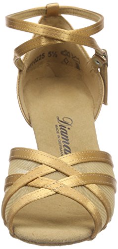 Diamant Diamant Damen Latein Tanzschuhe 035-087-087 - Zapatos de baile - standard & latino para mujer, Beige, 40