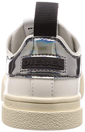 Diesel S-Clever Ls W-Sneakers para mujer, blanco (Blanco Star/Negro), 39 EU