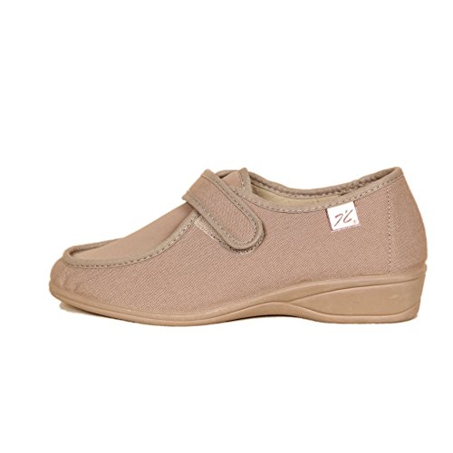 DOCTOR CUTILLAS 706 Zapatilla Velcro Confort Mujer Tostado 39