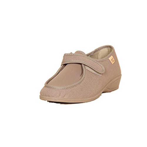 DOCTOR CUTILLAS 706 Zapatilla Velcro Confort Mujer Tostado 39