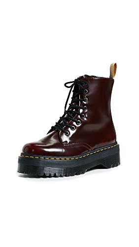 Dr. Martens 2976 botina vegano rojo cereza Cambridge Cepillo rojo burdeos 21802600, Dr. Martens Schuhe Damen:36