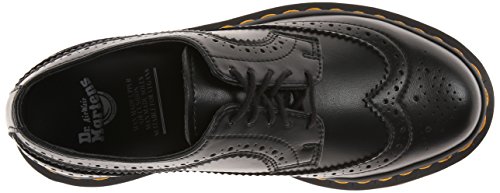 Dr. Martens 3989 Felix Rub Off Black, Zapatos de Cordones Brogue Mujer, Negro-Negro, 38 EU