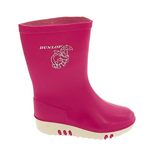 Dunlop - Botas Estilo Wellies Infantil (20 EU/Rosa)