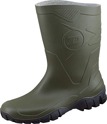 Dunlop Dee - Botas de caña corta (número 41), color verde oliva