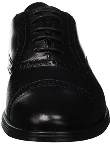 Ecco Melbourne, Zapatos de Cordones Oxford para Hombre, Schwarz (Black 1001), 46 EU