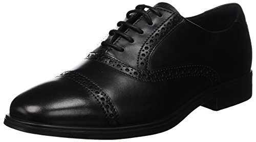 Ecco Melbourne, Zapatos de Cordones Oxford para Hombre, Schwarz (Black 1001), 46 EU