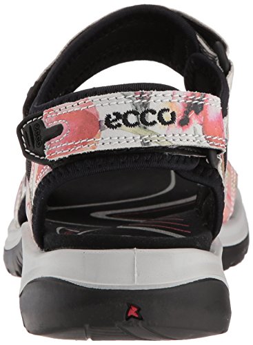 Ecco Offroad, Sandalias con Punta Abierta para Mujer, Multicolor (White/Flower Print), 36 EU