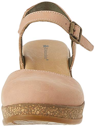 El Naturalista Leaves, Sandalias con Punta Abierta para Mujer, Rosa (Candy Candy), 40 EU