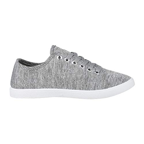 Elara Zapatilla de Deporte Unisex Low Top Textil Chunkyrayan Gris CL33318 Grey-39