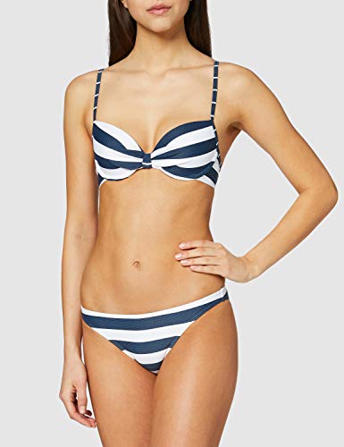 Esprit North Beach Pad.Bra MF Parte de Arriba de Bikini, Azul (Dark Blue 405), 95B (Talla del Fabricante: 40 B) para Mujer