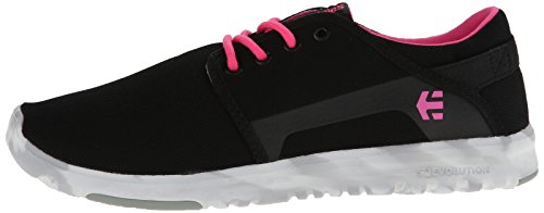 Etnies Scout, Zapatillas Mujer, Negro-Black (Black/Pink/White), 35.5 EU