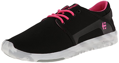 Etnies Scout, Zapatillas Mujer, Negro-Black (Black/Pink/White), 35.5 EU