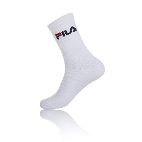 Fila Calcetines de deporte para Hombre, Blanco, 39/42 (pack de 9)