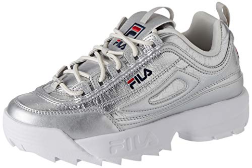 Fila Disruptor F Low wmn, Zapatillas Mujer, Plateado (Plata), 39 EU