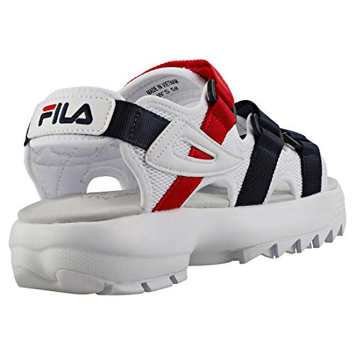 Fila Disruptor Sandal Mujeres Sandalias White Navy Red - 5 UK