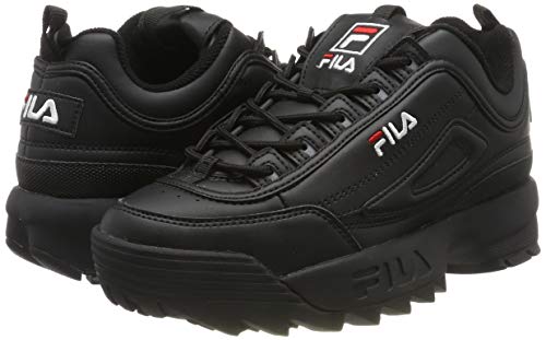 FILA Disruptor, Zapatillas Mujer, Negro (Black/Black), 38 EU