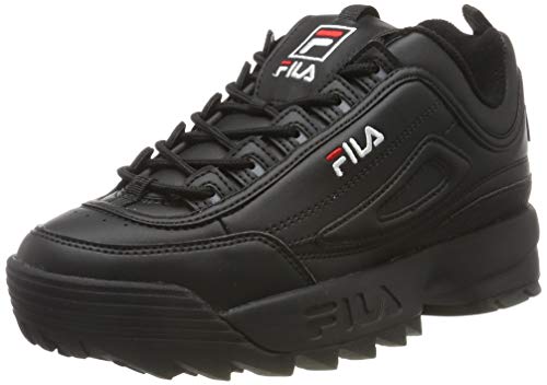 FILA Disruptor, Zapatillas Mujer, Negro (Black/Black), 38 EU