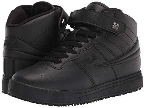 Fila Womens F 13 Mid Slip Resistant Sneaker - Black