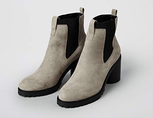 find. Chunky Sole Botas Chelsea, Grau Grey, 37 EU