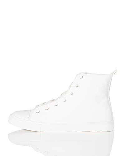 find. Lace Up Baseball Zapatillas altas Mujer, Blanco (White), 37 EU