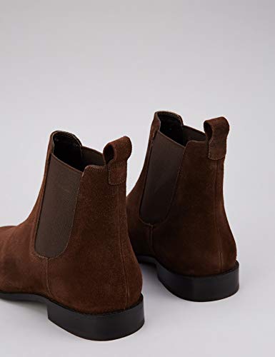 find. Leather Botas Chelsea, Marrón Chocolate, 40 EU