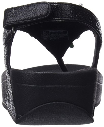 FitFlop Boogaloo Back Strap Sandals, Sandalias con Correa de Tobillo para Mujer, Negro (Black), 39 EU