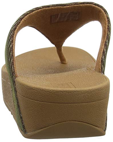 FitFlop Lottie Glitzy, Chanclas Mujer, Marrón (Bronze 012), 39 EU