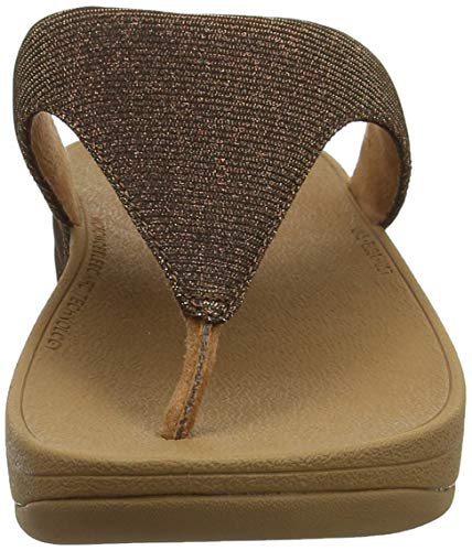 FitFlop Lottie Glitzy, Chanclas Mujer, Marrón (Bronze 012), 39 EU