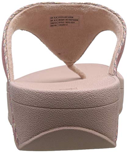 FitFlop Lottie Glitzy, Sandalias de Punta Descubierta Women's, Rosa (Rose Gold 323), 41 EU