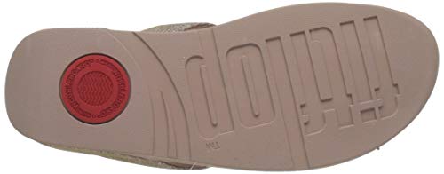 FitFlop Lottie Glitzy, Sandalias de Punta Descubierta Women's, Rosa (Rose Gold 323), 41 EU