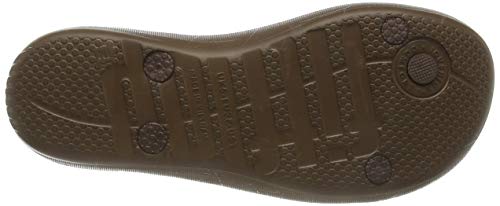 FitFlop Prima Iqushion Cross Slide-Pearlised, Chanclas Mujer, Marrón (Bronze 012), 37 EU