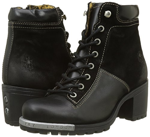 Fly London Leal689fly, Botas Mujer, Negro (Black), 37 EU