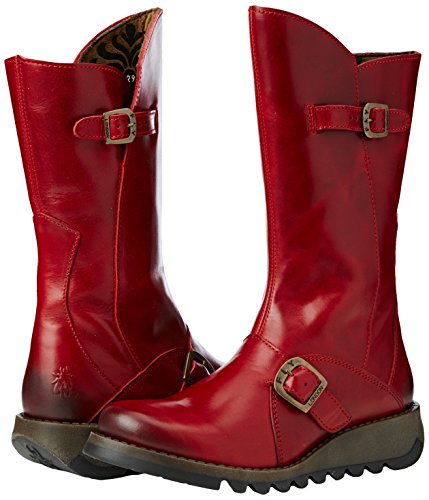 Fly London Mes 2, Botas Chukka Mujer, Rojo (Red 001), 36 EU