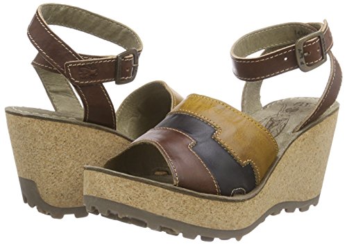 Fly LondonGODY661FLY - Sandalias de Punta Descubierta Mujer, Color Multicolor, Talla 42 UE