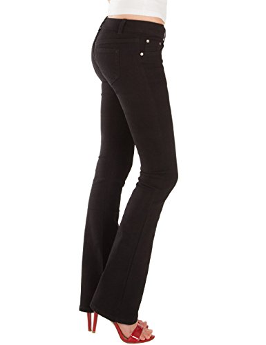 Fraternel Pantalones Vaqueros Mujer Corte Bota Boot-Cut Negro XS