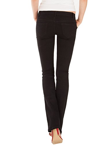 Fraternel Pantalones Vaqueros Mujer Corte Bota Boot-Cut Negro XS