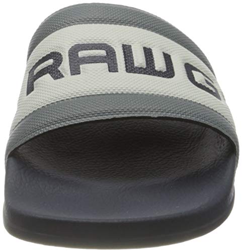 G-STAR RAW D14080, Sandalias deslizantes. Hombre, Dk Creuset Concrete 3593 C439-Caña de Pescar, 43 EU