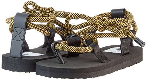 G-STAR RAW Ghillie OG, Chanclas Mujer, Multicolor (Black/Yellow 8691-2069), 38 EU