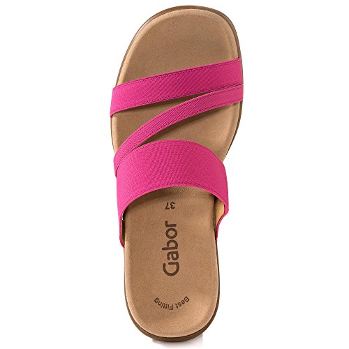 Gabor 43-702 Zuecos de Piel para Mujer, Talla:41 EU, Color:Rosa